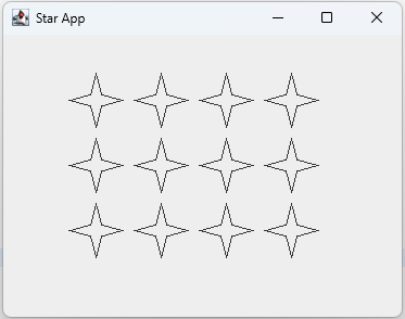 Java Program to draw Star Shapes