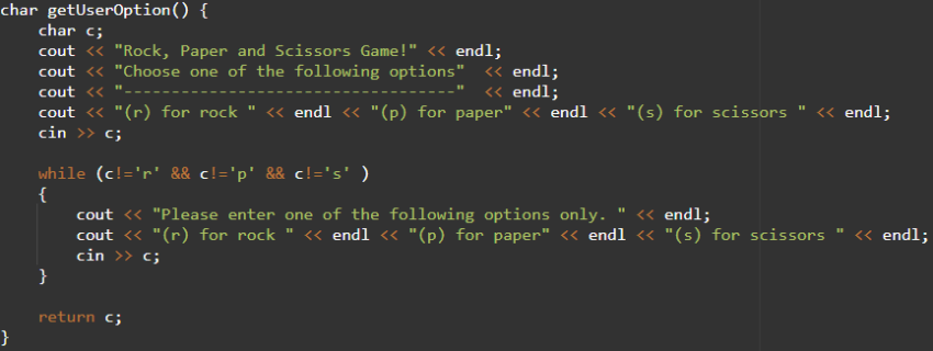 Code A Rock Paper Scissors Game